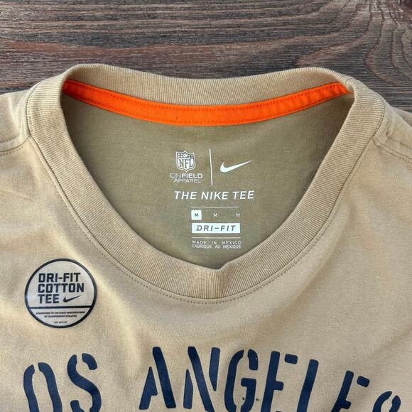 Los Angeles Rams Salute to Service Nike Performance Long Sleeve T-Shirt Tan - Picture 11 of 13